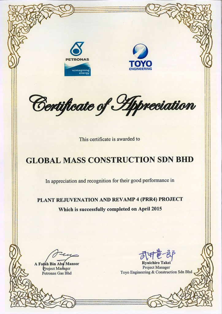 Recognition & Awards | Global Mass Construction