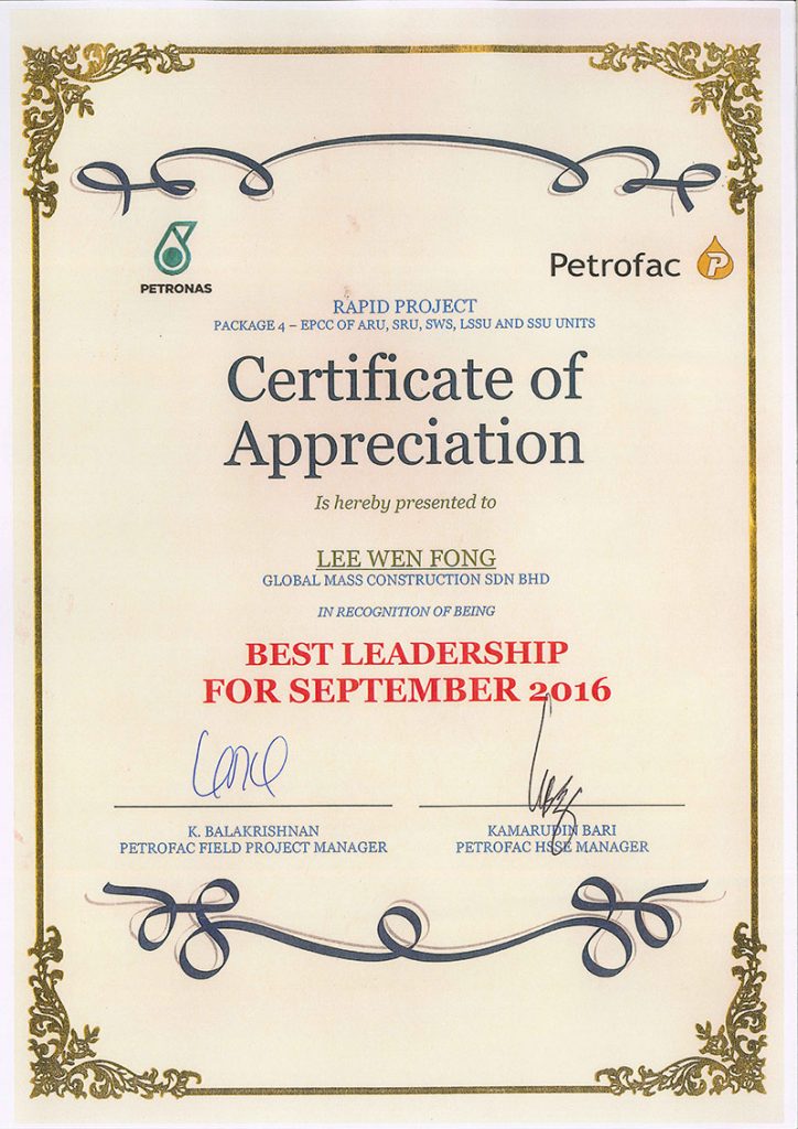 Recognition & Awards | Global Mass Construction